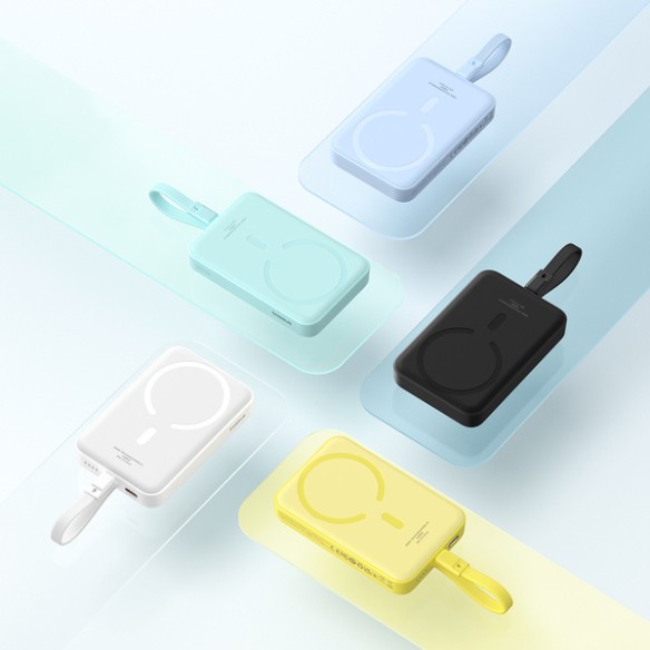 Baseus Magnetic Mini | Power Bank 10000mAh 20W USB-C z ładowaniem bezprzewodowym MagSafe z kablem Lightning (do iPhone)