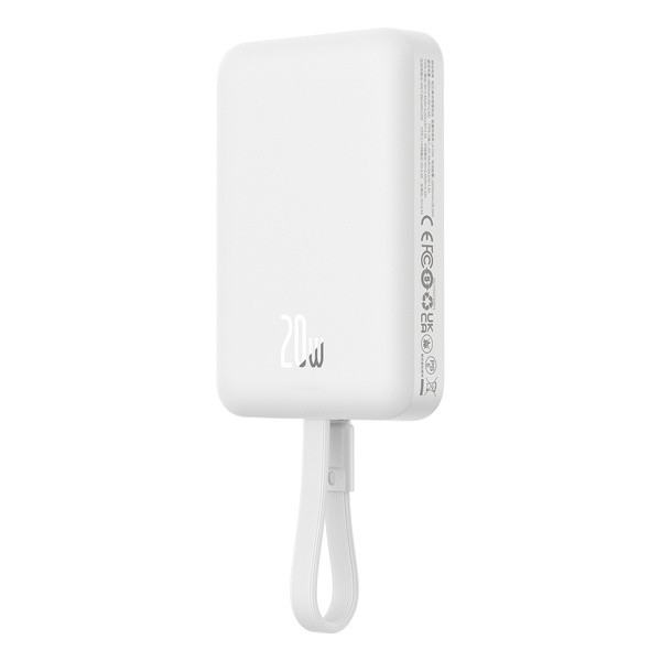 Baseus Magnetic Mini | Power Bank 10000mAh 20W USB-C z ładowaniem bezprzewodowym MagSafe z kablem Lightning (do iPhone)