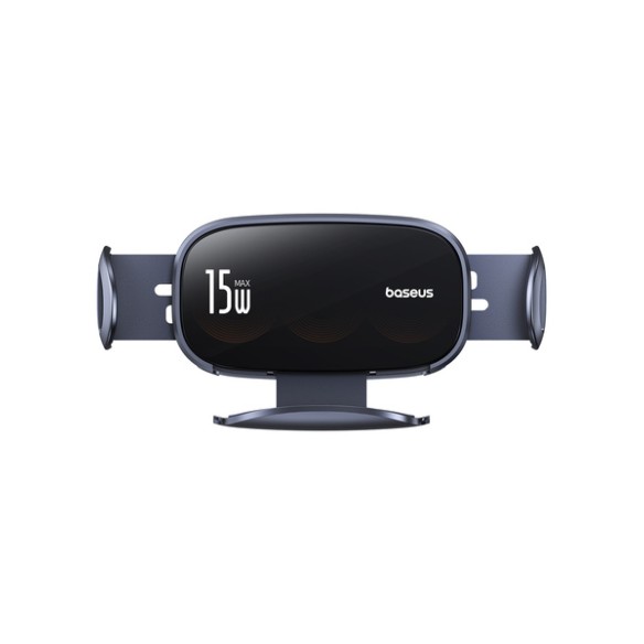 Baseus LightChaser Series Triple-Coil Wireless Charging Electric Car Mount Cluster Black