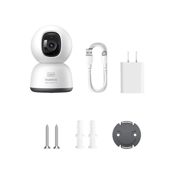 Baseus Security P1 Lite | Kamera IP WiFi Wewnętrzna, kamerka, monitoring, 2K, Aplikacja