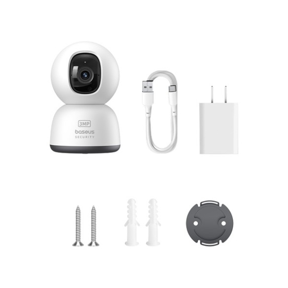 Baseus Security P1 Lite | Kamera IP WiFi Wewnętrzna, kamerka, monitoring, 2K, Aplikacja