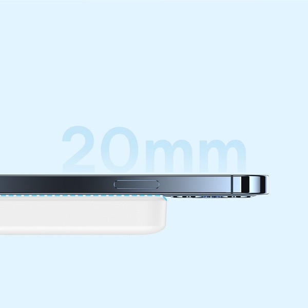 Baseus Magnetic Mini Wireless Fast Charge Power Bank 10000mAh 20W White（With Baseus Simple wiring Type-C to Type-C 60W（20V/3A）30