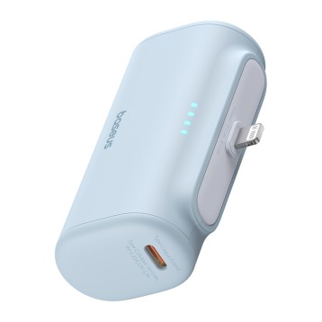 Baseus Compact | Mały Power Bank 5000mAh z szybkim ładowaniem 20W PD USB-C Lightning