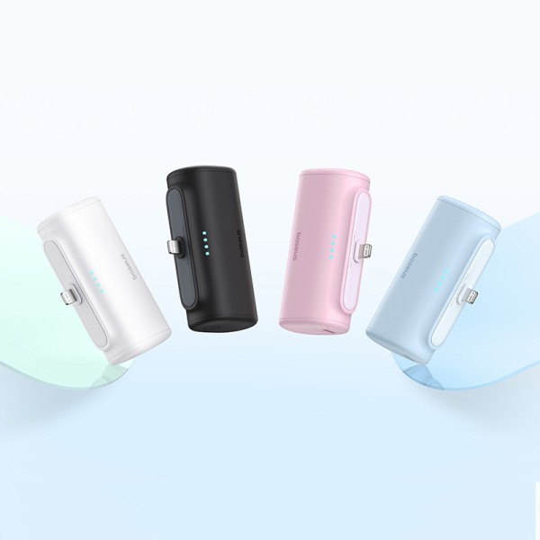 Baseus Compact | Mały Power Bank 5000mAh z szybkim ładowaniem 20W PD USB-C Lightning