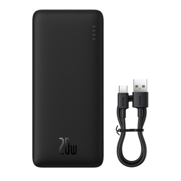 Baseus Airpow | Power Bank z szybkim ładowaniem PD 20W 20000mAh, kabel USB-C