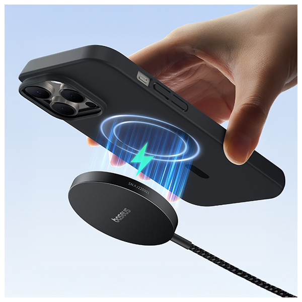 Baseus Simple Mini4 Air Magnetic Wireless Charger Qi2 15W Cluster Black