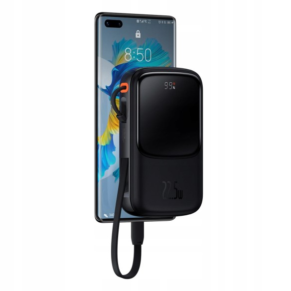 Baseus Qpow Pro Szybki Power Bank 10000mAh 22.5W  Type-C Edition Black