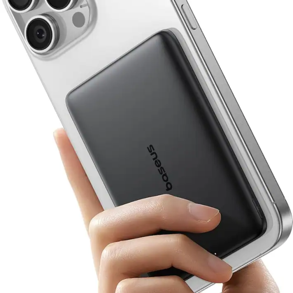 Baseus PicoGo AM41 Ultracienki Magnetyczny Power Bank 5000mAh 20W Cosmic Black