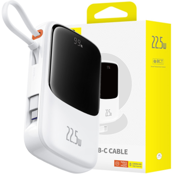 Baseus Qpow Pro+ Power Bank Z Szybkim Ładowaniem 10000mAh 22.5W Type-C