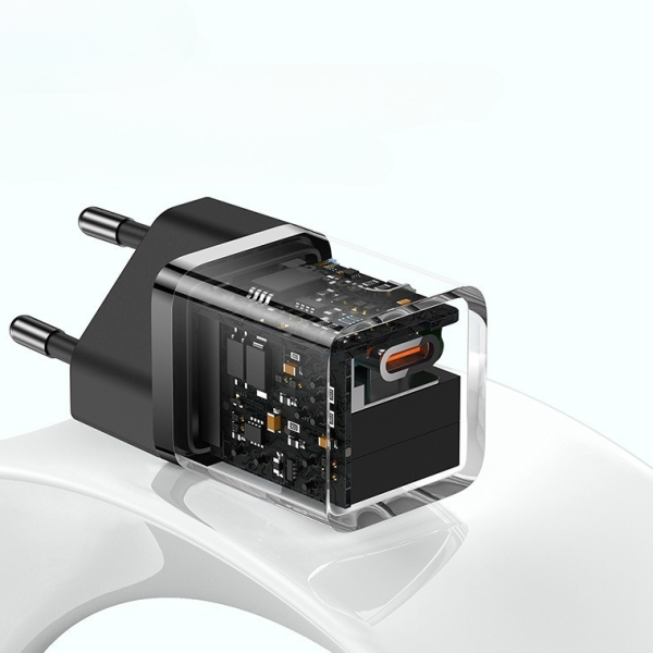 Baseus GaN5 Szybka Mini Ładowarka 1C 30W