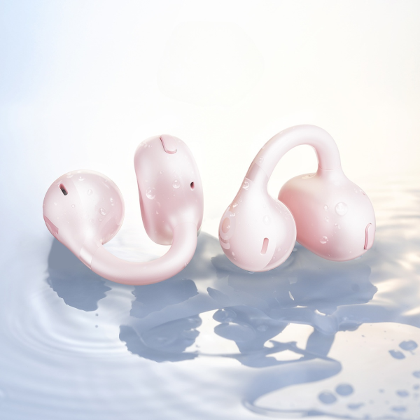 Baseus Bass BC1 Open-Ear True Słuchawi Bezprzewodowe (Clip-on Type) Baby Pink