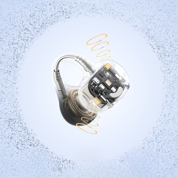Baseus Bass BC1 Open-Ear True Słuchawi Bezprzewodowe (Clip-on Type) Baby Pink