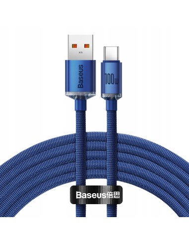 Baseus Crystal Shine | Kabel USB Type-C 100W 66W 6A do Huawei Honor 50 Pro 2m