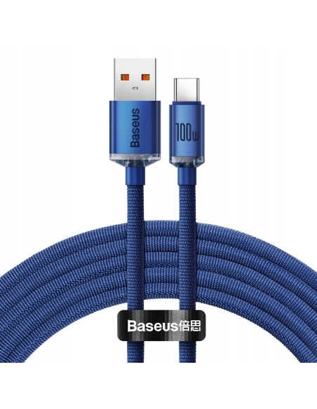 Baseus Crystal Shine | Kabel USB Type-C 100W 66W 6A do Huawei Honor 50 Pro 2m