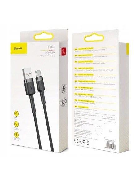 Baseus Cafule | Wzmocniony kabel USB USB-C Type-C Quick Charge 2A 3m 