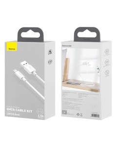 Baseus Simple Wisdom | Zestaw 2 kabli USB - Lightning do Apple iPhone 2.4A 1.5m
