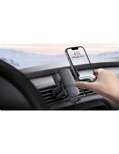 Baseus Wisdom Auto Alignment | Uchwyt samochodowy z ładowaniem bezprzewodowym Qi 15W do kratki nawiewu