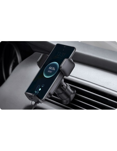 Baseus Wisdom Auto Alignment | Uchwyt samochodowy z ładowaniem bezprzewodowym Qi 15W do kratki nawiewu