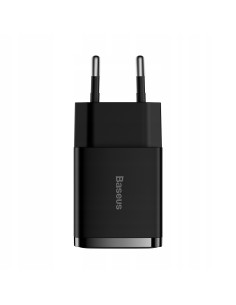 Baseus Compact | Ładowarka sieciowa zasilacz 2x USB-A 10.5W 2A
