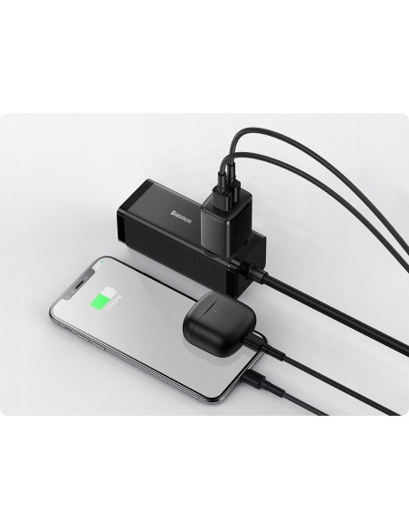 Baseus Compact | Ładowarka sieciowa zasilacz 2x USB-A 10.5W 2A