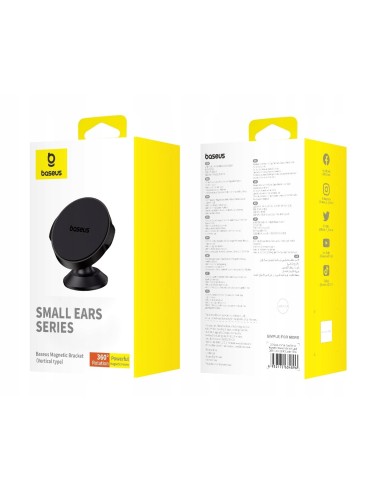 Baseus Small Ears | Uniwersalny uchwyt samochodowy magnetyczny na telefon na kokpit deskę C40141403113-00 SUER-B01