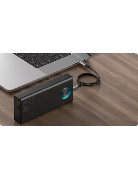 Baseus Ambilight 65W | Power Bank 30000mAh 4x USB + USB-C Power Delivery Quick Charge 3.0 Huawei SCP FCP 5A Overseas Edition