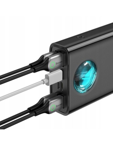 Baseus Ambilight 65W | Power Bank 30000mAh 4x USB + USB-C Power Delivery Quick Charge 3.0 Huawei SCP FCP 5A Overseas Edition