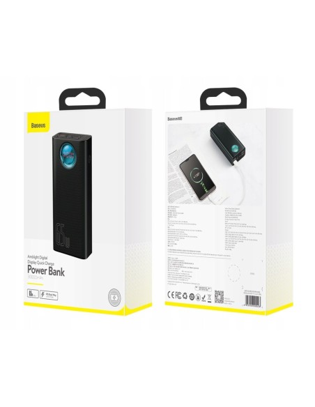 Baseus Ambilight 65W | Power Bank 30000mAh 4x USB + USB-C Power Delivery Quick Charge 3.0 Huawei SCP FCP 5A Overseas Edition