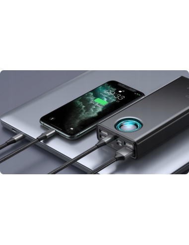 Baseus Ambilight 65W | Power Bank 30000mAh 4x USB + USB-C Power Delivery Quick Charge 3.0 Huawei SCP FCP 5A Overseas Edition