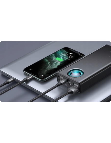 Baseus Ambilight 65W | Power Bank 30000mAh 4x USB + USB-C Power Delivery Quick Charge 3.0 Huawei SCP FCP 5A Overseas Edition