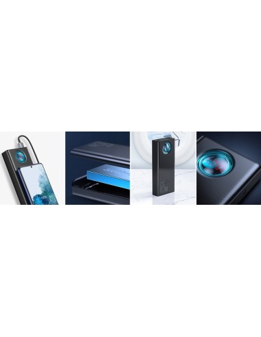 Baseus Ambilight 65W | Power Bank 30000mAh 4x USB + USB-C Power Delivery Quick Charge 3.0 Huawei SCP FCP 5A Overseas Edition