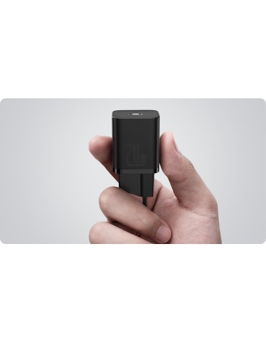 Baseus Super Si | Ładowarka sieciowa USB-C PD 20W + kabel Lightning 1m do iPhone 