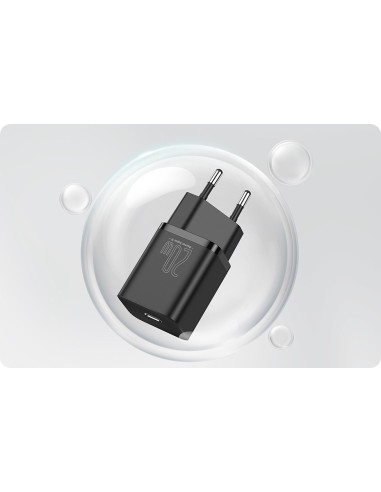 Baseus Super Si | Ładowarka sieciowa USB-C PD 20W + kabel Lightning 1m do iPhone 
