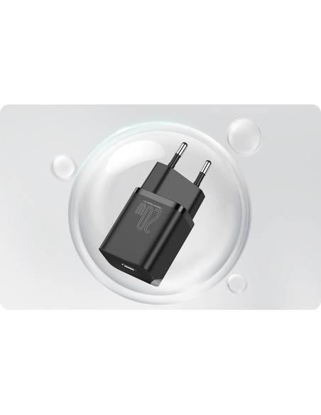 Baseus Super Si | Ładowarka sieciowa USB-C PD 20W + kabel Lightning 1m do iPhone 