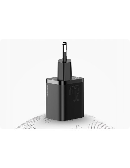Baseus Super Si | Ładowarka sieciowa USB-C PD 20W + kabel Lightning 1m do iPhone 