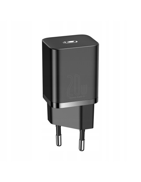 Baseus Super Si | Ładowarka sieciowa USB-C PD 20W + kabel Lightning 1m do iPhone 