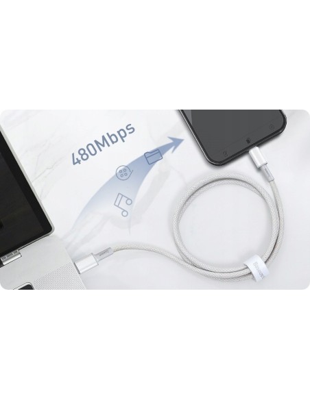 Baseus High Density | Kabel USB-C Lightning do iPhone Power Delivery 20W 18W 2m