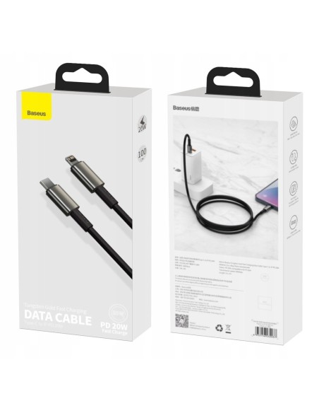 Baseus Tungsten Gold | Kabel USB-C - Lightning do iPhone Power Delivery 20W 1m