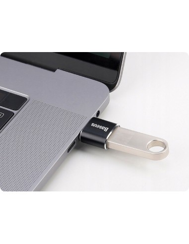 Baseus Mini USB | Adapter przejściówka OTG USB-A / USB-C 2,4A