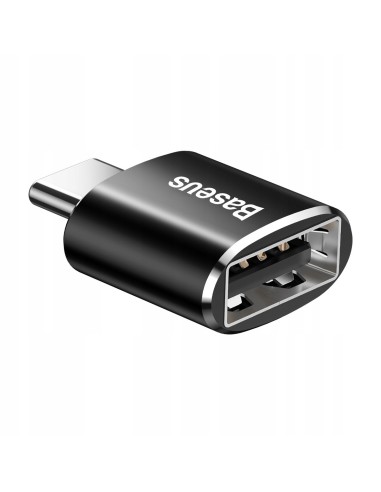 Baseus Mini USB | Adapter przejściówka OTG USB-A / USB-C 2,4A