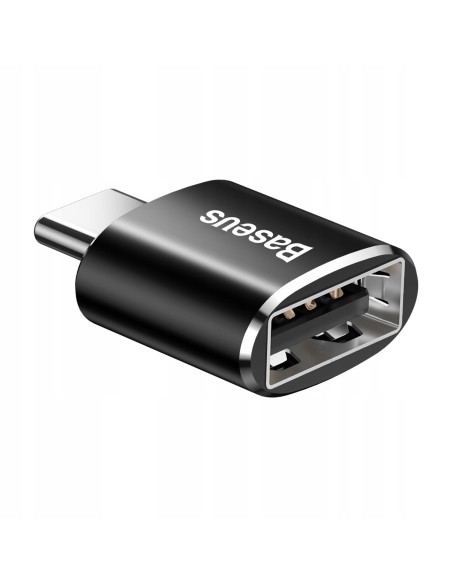 Baseus Mini USB | Adapter przejściówka OTG USB-A / USB-C 2,4A