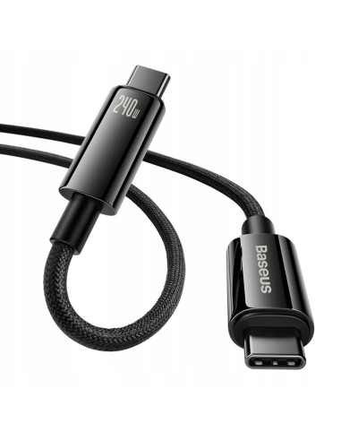 Baseus Tungsten Gold | Kabel Type-C USB-C 240W Power Delivery Samsung AFC Huawei SCP Quick Charge 3m