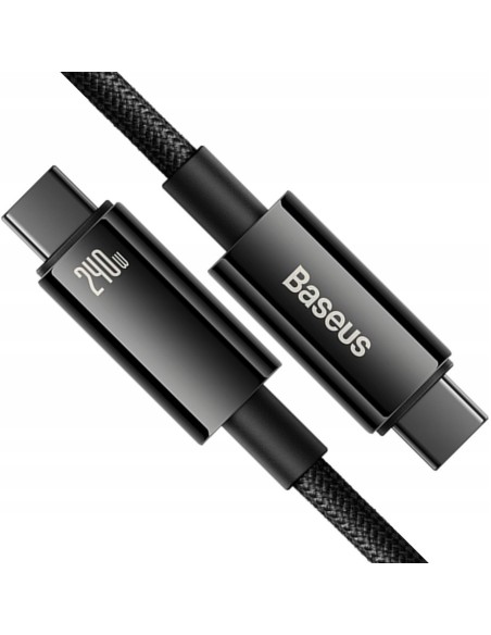 Baseus Tungsten Gold | Kabel Type-C USB-C 240W Power Delivery Samsung AFC Huawei SCP Quick Charge 3m