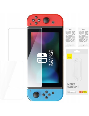 Baseus Crystal P6001205K201-01 | Szkło hartowane ochronne pełne do Nintendo Switch OLED 2021 2szt.