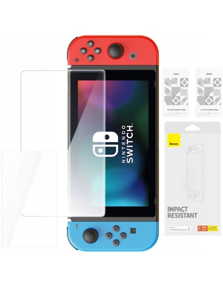 Baseus Crystal P6001205K201-01 | Szkło hartowane ochronne pełne do Nintendo Switch OLED 2021 2szt.