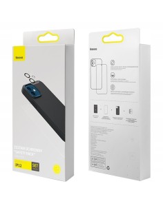 Baseus Liquid Silica Gel Phone Case Set for iP 12 | Etui ze szkłem hartowanym do ekranu i aparatu do iPhone 12