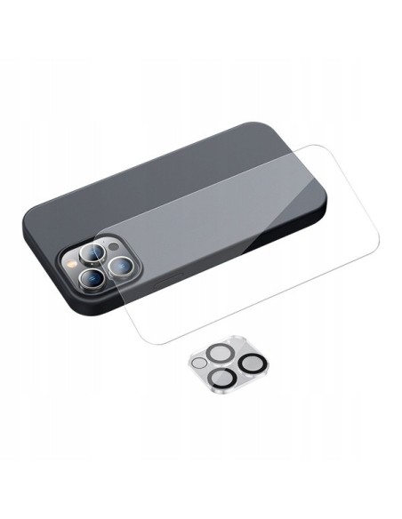 Baseus Liquid Silica Gel Phone Case Set for iP 13 Pro Max | Etui ze szkłem hartowanym do ekranu i aparatu do iPhone 13 Pro Max