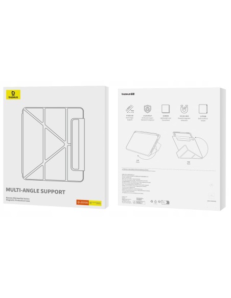 Baseus Minimalist Series | Magnetyczne etui ochronne, Case, Pokrowiec do Apple iPad Pro 11″ (2024), Czarny