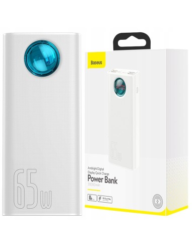 Baseus Ambilight 65W | Power Bank 30000mAh 4x USB + USB-C Power Delivery Quick Charge 3.0 Huawei SCP FCP 5A Overseas Edition