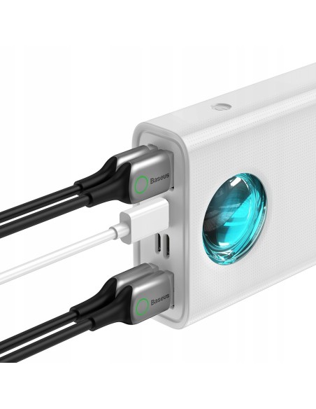 Baseus Ambilight 65W | Power Bank 30000mAh 4x USB + USB-C Power Delivery Quick Charge 3.0 Huawei SCP FCP 5A Overseas Edition